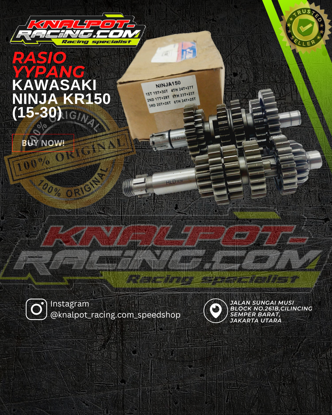 RASIO YYPANG KAWASAKI NINJA KR150 (15-30)